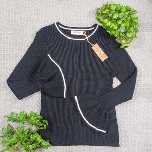 Selfie Couture by Tredology Black Sweater